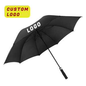 30''x8k Big size low MOQ straight umbrella with logo print custom golf umbrella