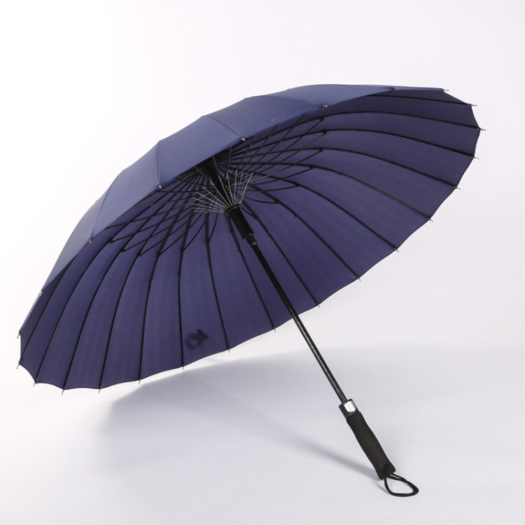 Fiberglass 24k High Quality Auto Open Golf Umbrella with Long Handle