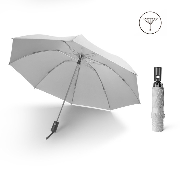 New Product Reverse 3 Folding Car Umbrella Auto Open and Close for Advertising With Custom Logo