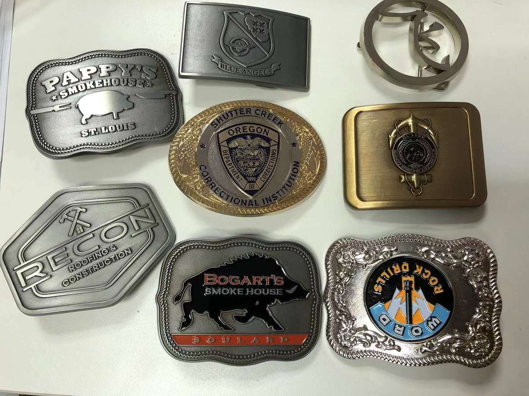 Factory direct wholesale quality metal zinc alloy universal custom men belt buckle