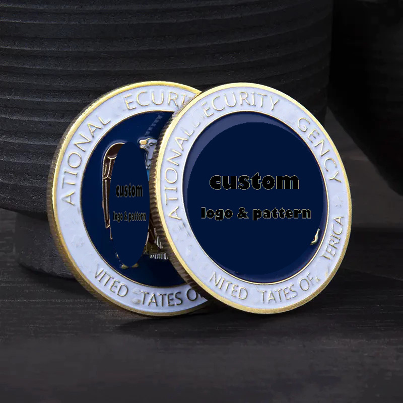 Coin Custom Commemorative Coin Gold Design Tungsten Aluminium Alloy Copper Wholesale New Sports PVC Bag Brass Europe Metal Coins