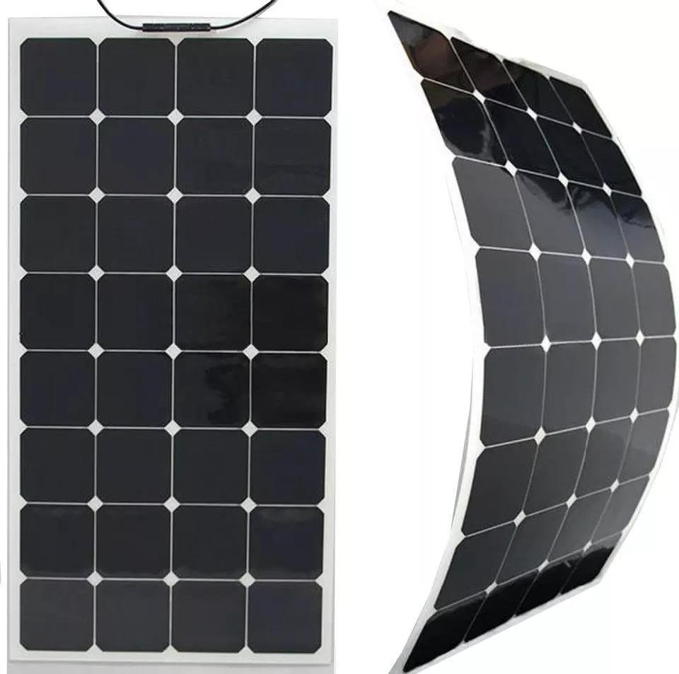 50W 100w 120W  sunpower thin film flexible solar panel Strips ETFE semi flexible solar panel