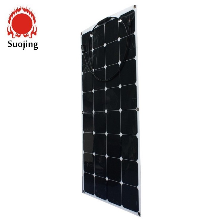 50W 100w 120W  sunpower thin film flexible solar panel Strips ETFE semi flexible solar panel