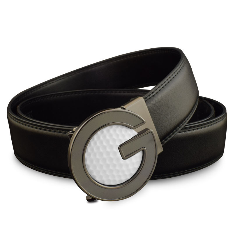 Baseball Golf Softball Genuine Leather Belts Automatic Buckle Belts Leather Men Casual Leather Belts