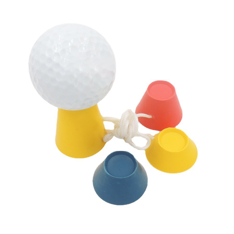 Jumbo Rubber Winter Golf Tees Golf Accessory Hot Different Heights 0.5 0.7 0.9 1.5 Inch with Rope for Golfer New Golf Tee