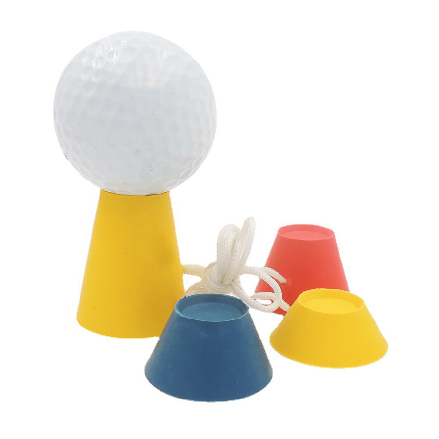 Jumbo Rubber Winter Golf Tees Golf Accessory Hot Different Heights 0.5 0.7 0.9 1.5 Inch with Rope for Golfer New Golf Tee