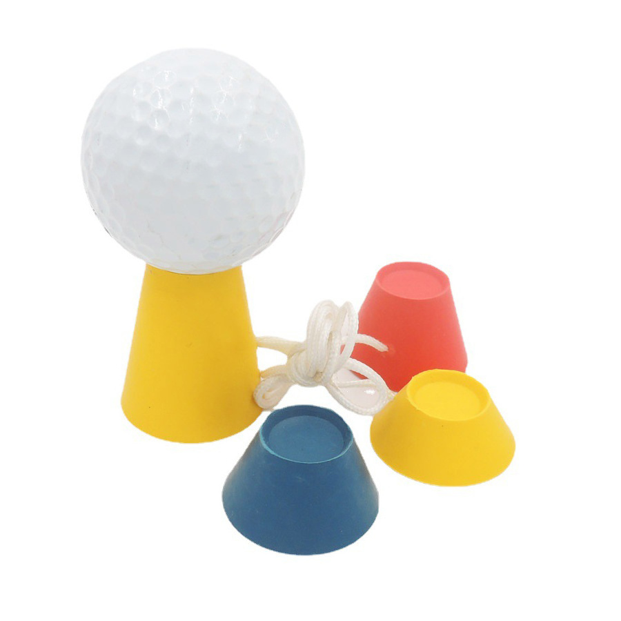 Jumbo Rubber Winter Golf Tees Golf Accessory Hot Different Heights 0.5 0.7 0.9 1.5 Inch with Rope for Golfer New Golf Tee