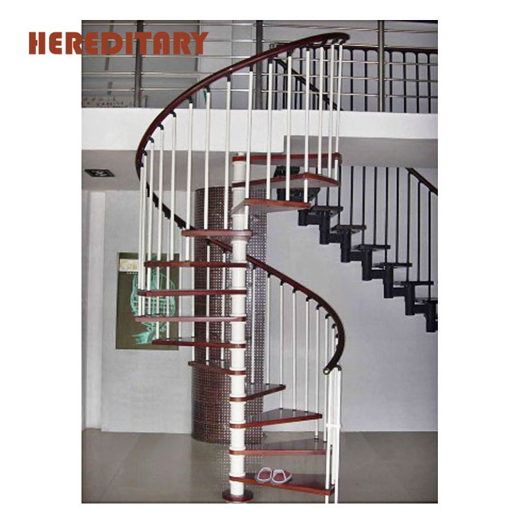 Modern style spiral stairs stainless steel grill design home used stairs for sale