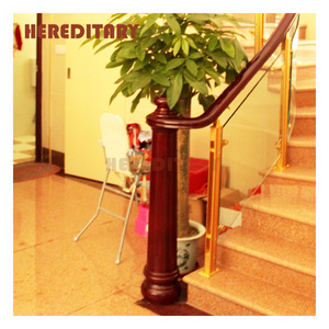 House staircase solid wood railing classical decoration newel posts