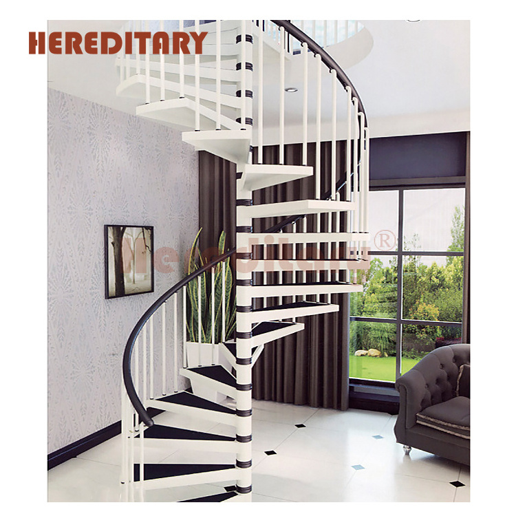 Modern style spiral stairs stainless steel grill design home used stairs for sale