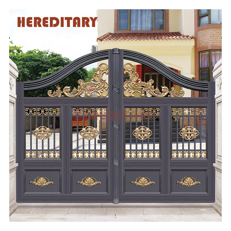 villa modern aluminum swing gate house boundary wall gate design