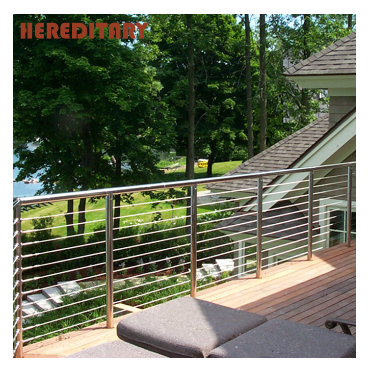 Prefabricated stainless steel cable railing systems match cable railing hardware and cable railing