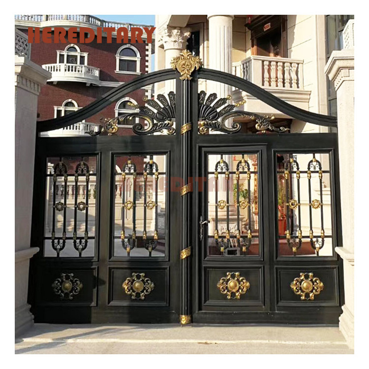 Fashion outdoor gates design driveway gates and boundary wall gate design