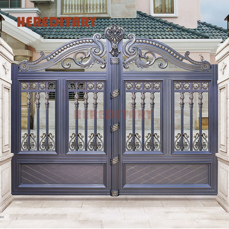 Fashion outdoor gates design driveway gates and boundary wall gate design