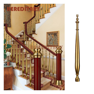 Fancy stair railing brass handrails for outdoor steps