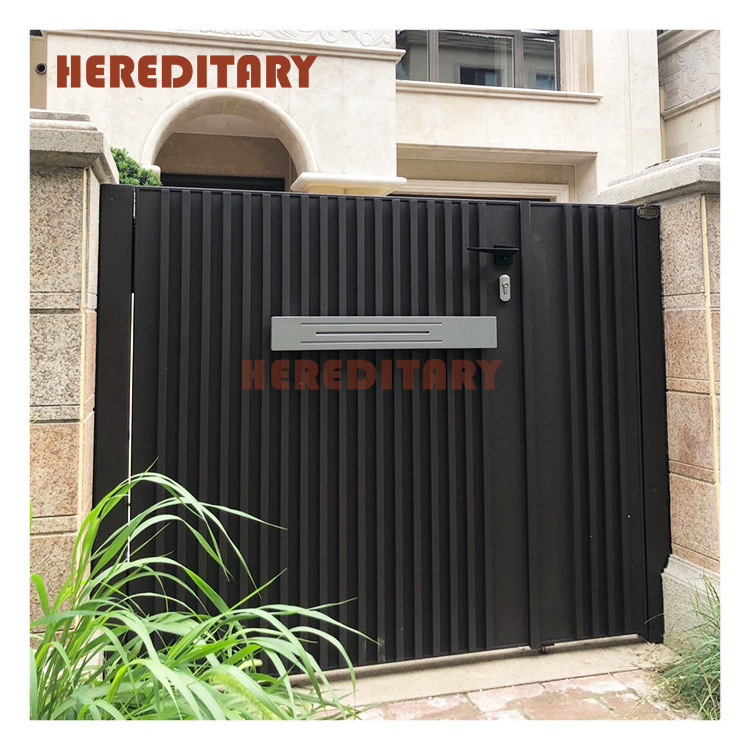 Modern design house gate single main door exterior aluminum gate price