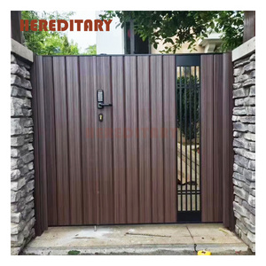 Modern design house gate single main door exterior aluminum gate price