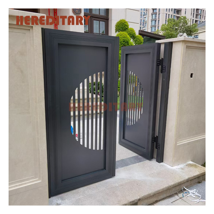 Modern design house gate single main door exterior aluminum gate price