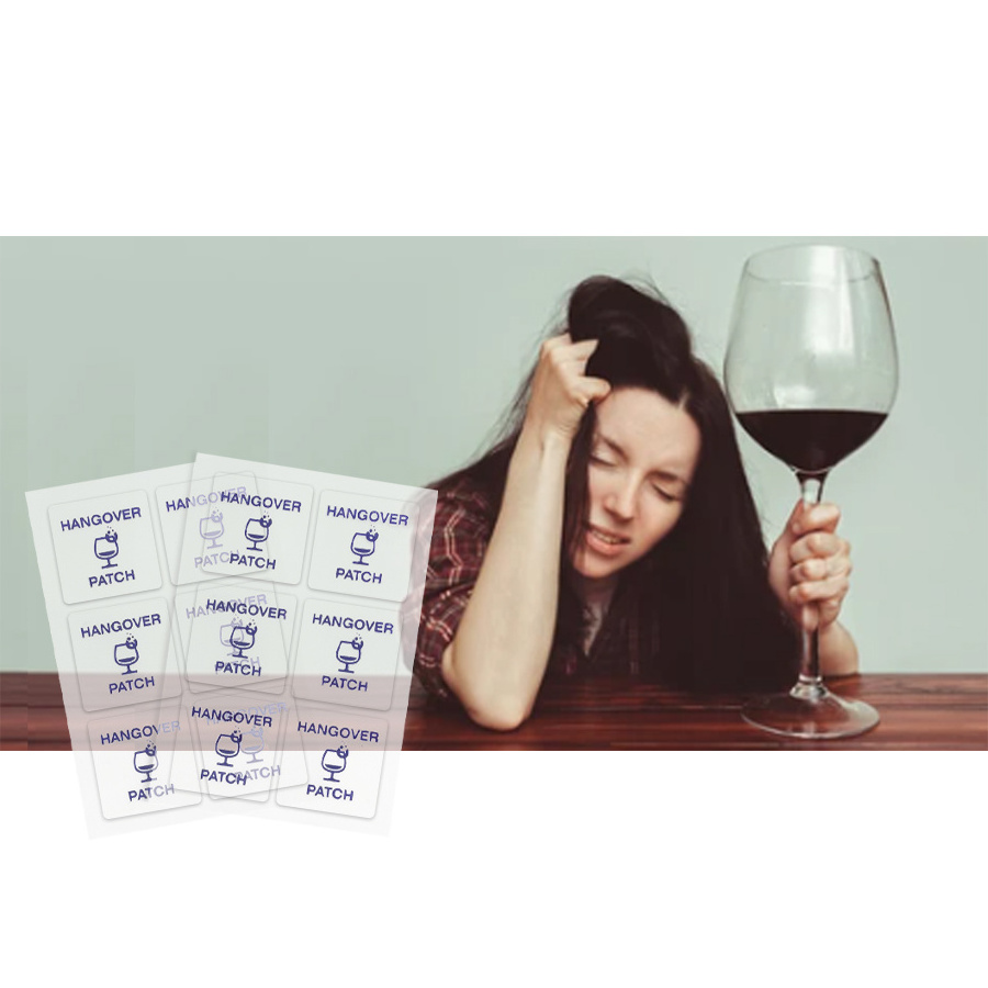 popular hodaf  vitamin transdermal hangover patch Anti Alcohol Relief Headache Patch Party Pads Hangover Patches For Drink