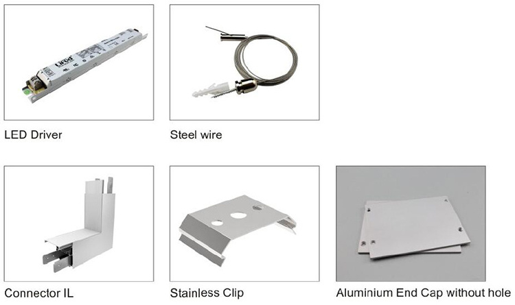 Architectural aluminum alloy led profile for led strip lighting