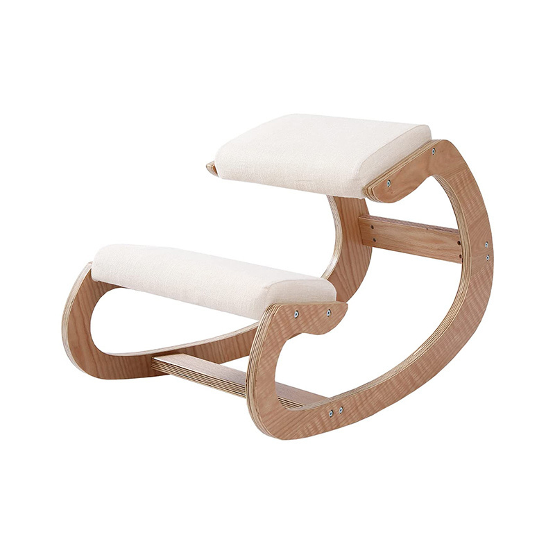 Ergonomic Kneeling Chair Birch Computer Stool Relax Your Knees with Sponge Cushion