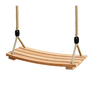 Beech Wood Tree Swing Seat Hanging Swing Seat for Adult Kids Children Swing Chair Indoor and Outdoor Garden Play