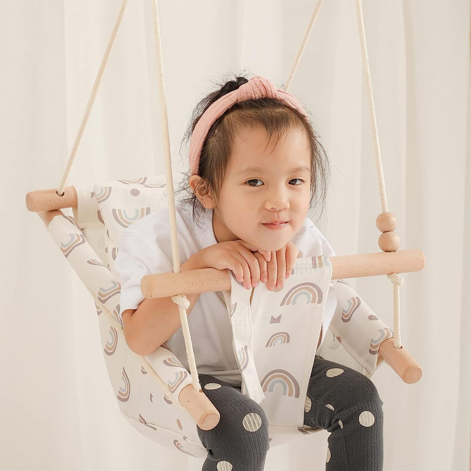 Indoor Hanging Swing Chair Seat Baby Hammock Swing Infants soft Hammock baby outdoor swings with Safety belt