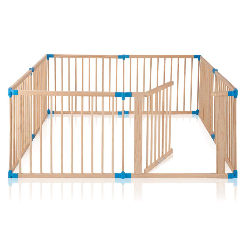 Durable folding baby safety fence playpen large baby playpen wood baby playpens