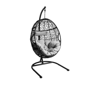 High quality egg swing chair hanging chair hammock egg chair with pillow and cushion