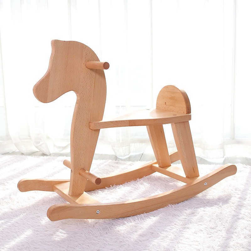 Hot sell baby rocking chair horse wooden rocking horse