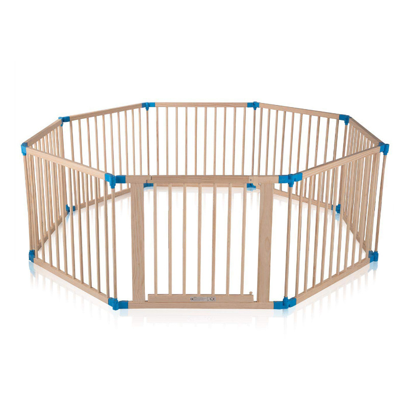 Durable folding baby safety fence playpen large baby playpen wood baby playpens