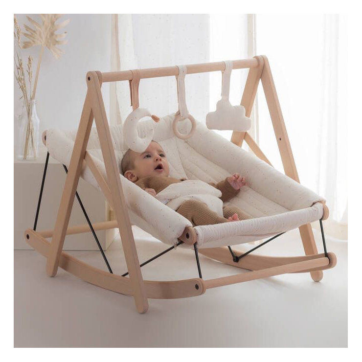 Factory wholesale wooden baby rocker chair baby swing chair baby chairs