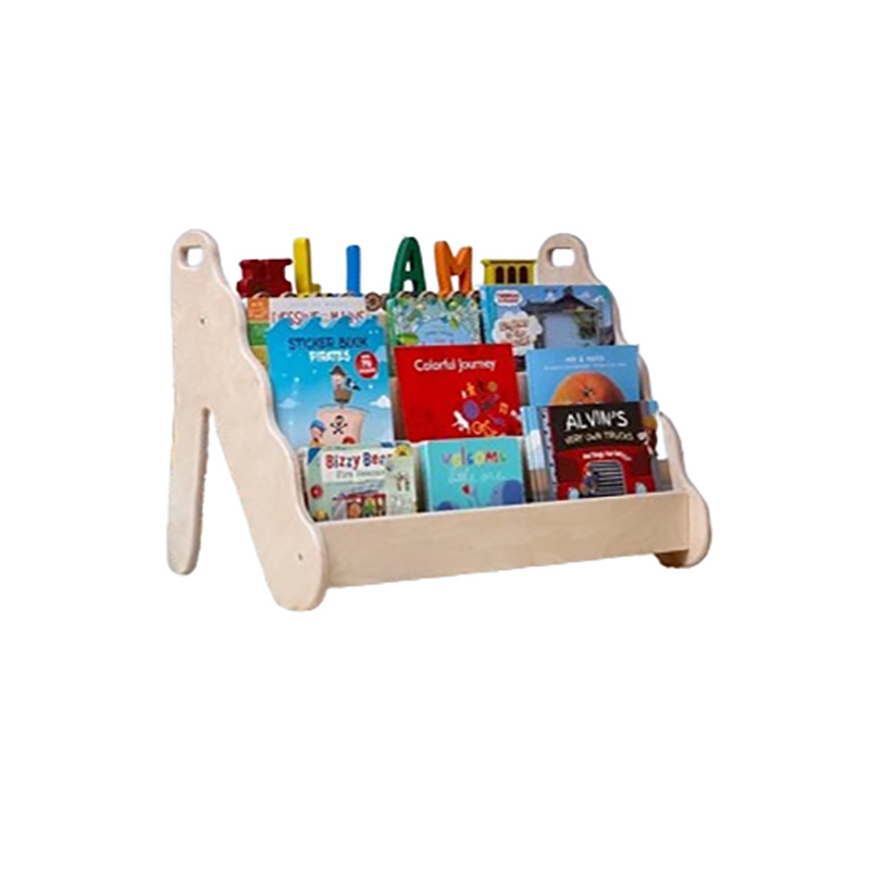 Hot selling wood portable floor stand books stand rack book holder book shelf