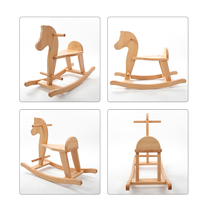 Hot sell baby rocking chair horse wooden rocking horse