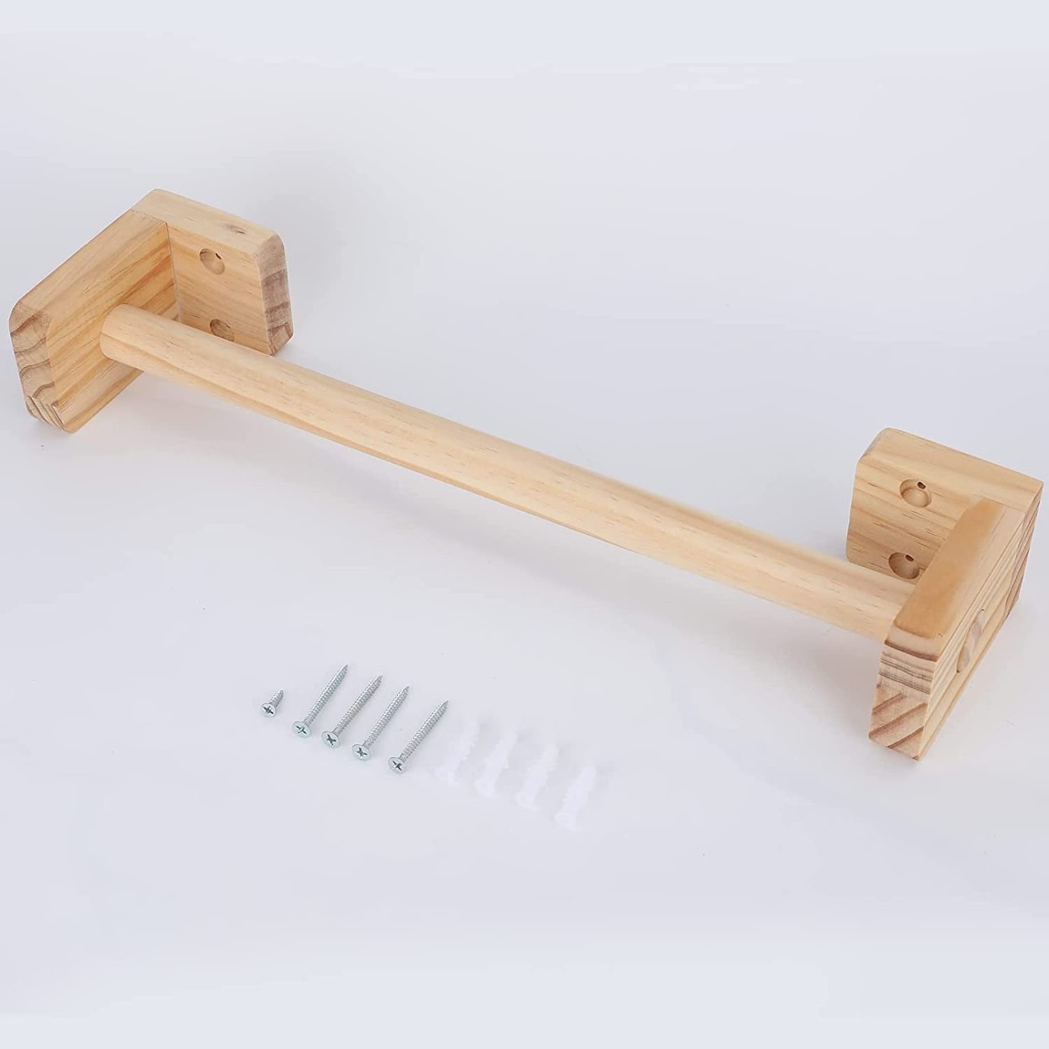 Wooden baby adjustable pull up bar doorway home montessori wall mounted infants pull up bar