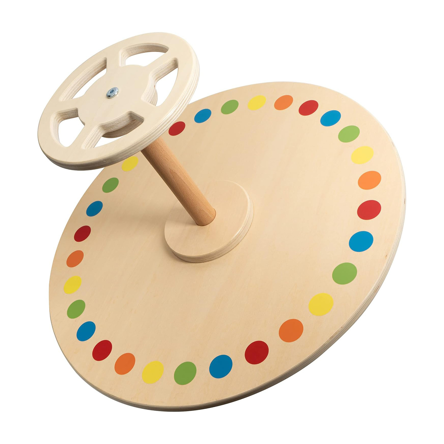 Chinese factory Spinner Seat Spinning wooden Toy Kids rocking seat playing set Classic Spinning activity Toy seat for Toddlers