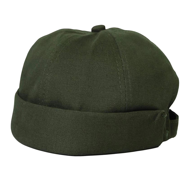 Wholesale Men Watch Cap Beanie 100%Cotton Docker Brimless Baseball Cap