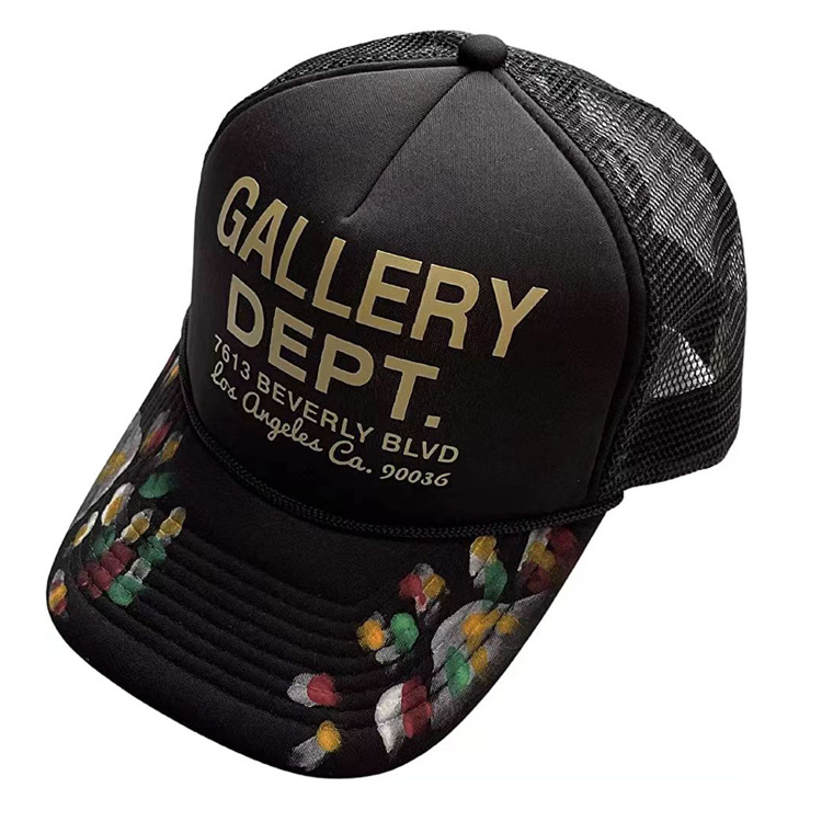 High quality custom embroidery trucker hat All over printing trucker cap foam and mesh trucker hat