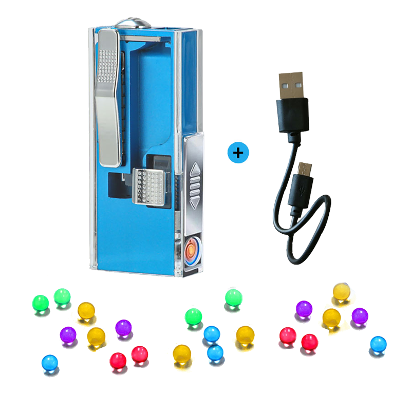 Lighter Box Cigarette Ball Pusher Auxiliary Smoking Lighter Popular Popular, USB Rechargeable