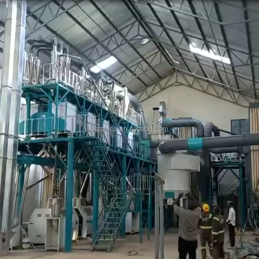 100t/24h Complete Set Corn Flour Milling Machine For Sale