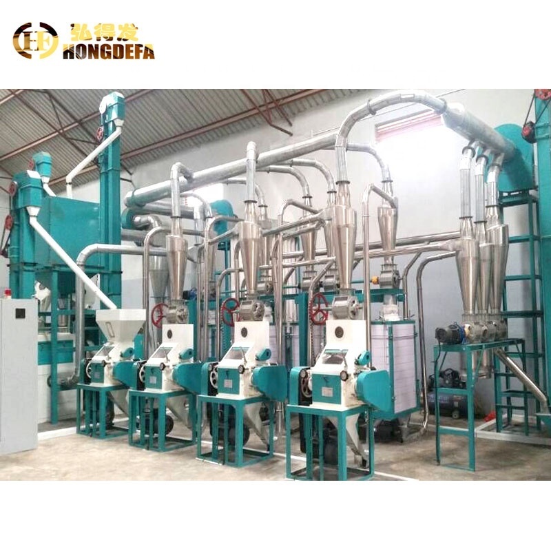 Medium type  maize mill machine 20T 30T 50T 100T  Maize Flour Milling Machines For Sale