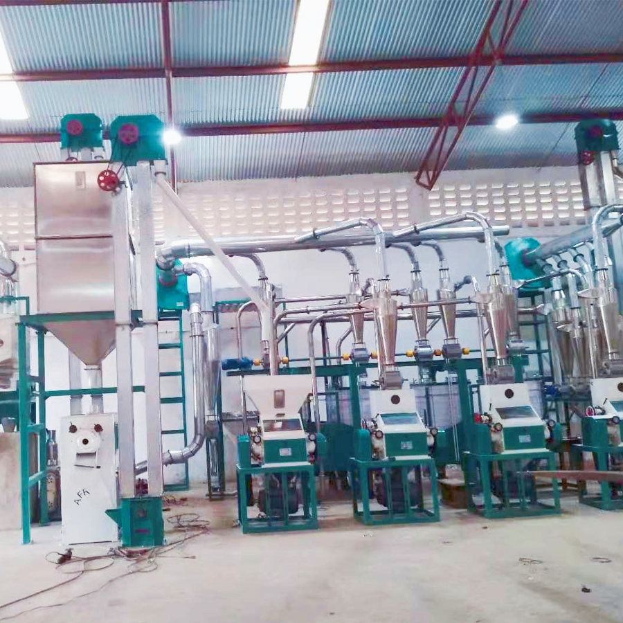 Small scale 20t/d corn flour mill machine for Kenya