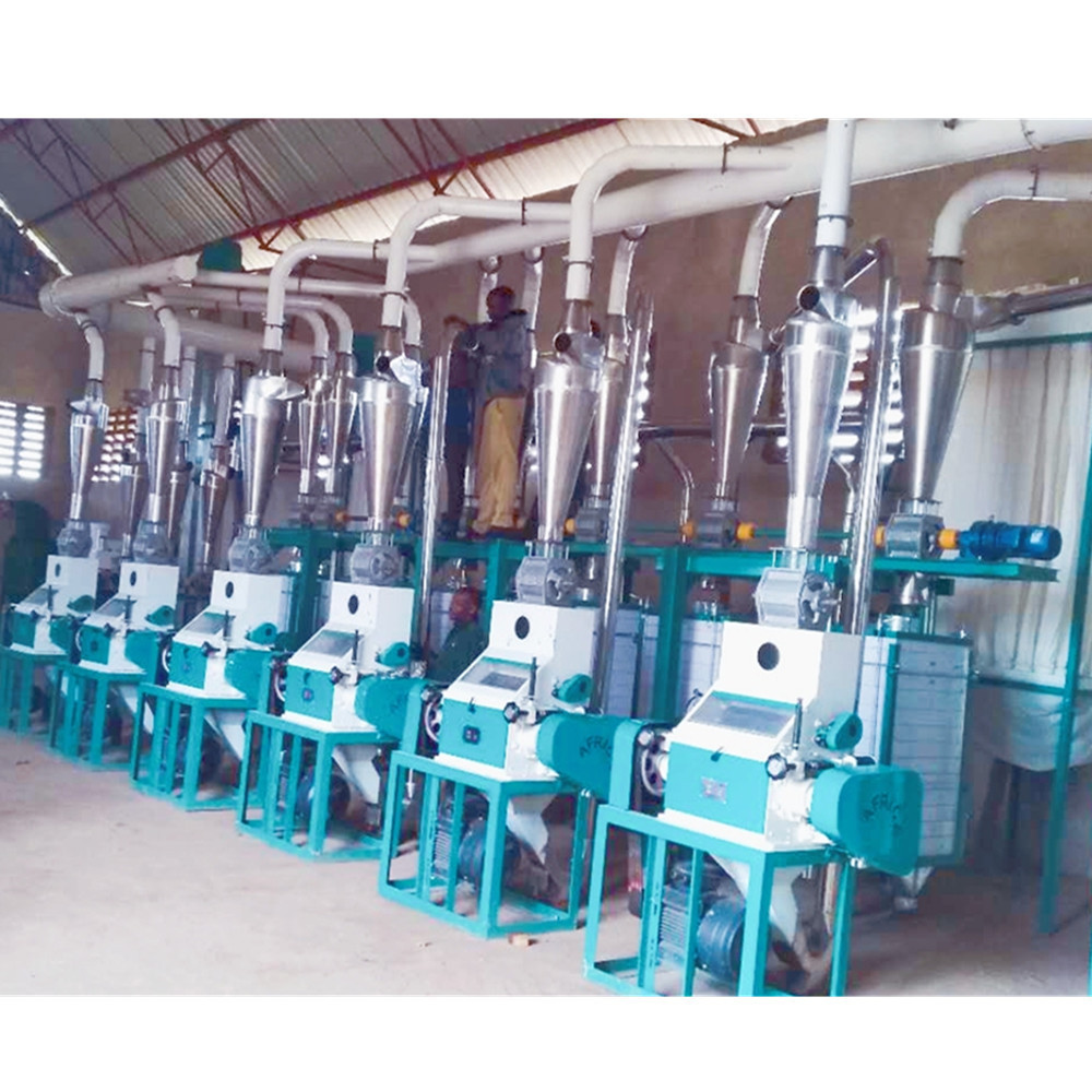 Complete 50T/24H Maize Flour Mill Corn Milling Machine for Africa market