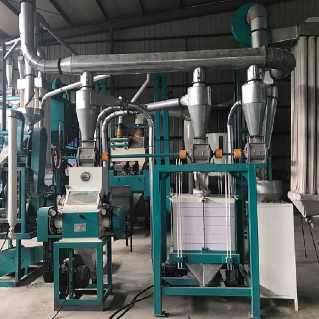 Hongdefa 5t small scale maize mill plant , corn flour mill, cassava flour mill