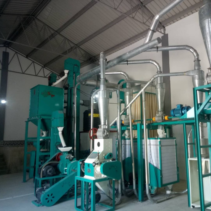 Hongdefa 5t small scale maize mill plant , corn flour mill, cassava flour mill