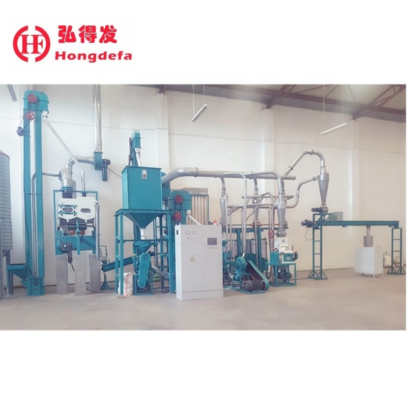 Economical and practical 10 ton/day maize flour  mill with complete processing process