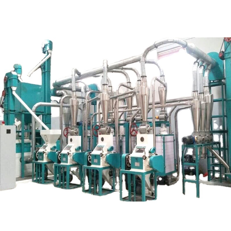 Medium type  maize mill machine 20T 30T 50T 100T  Maize Flour Milling Machines For Sale