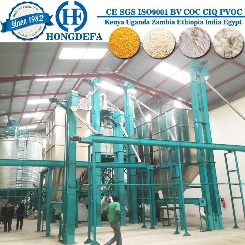 European Standards 150t/d corn flour mill machine