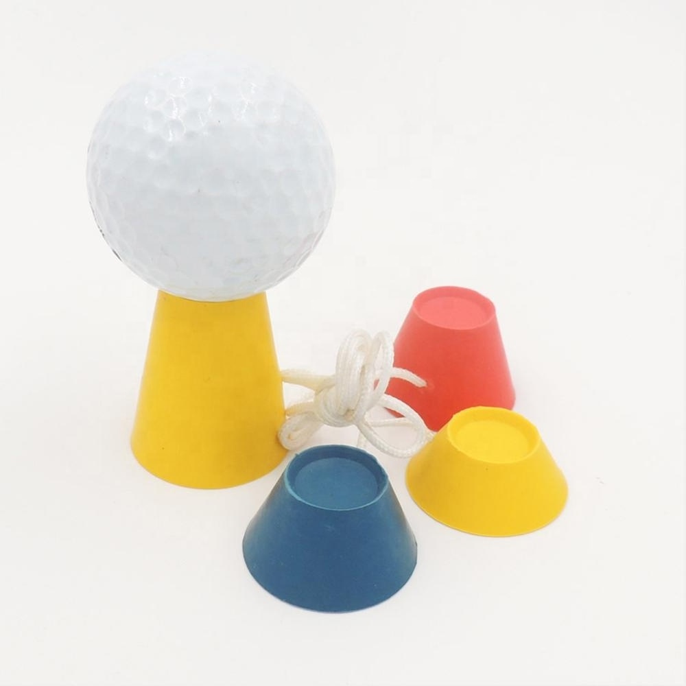 4Pcs 4 Colors Jumbo Rubber Winter Golf Tees with Different Heights