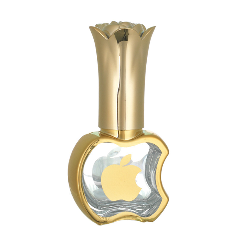 ANLN Luxury Gold Body Glass Roller Bottle 10ml Apple Shape Perfume Essential Oil Roll On Bottle